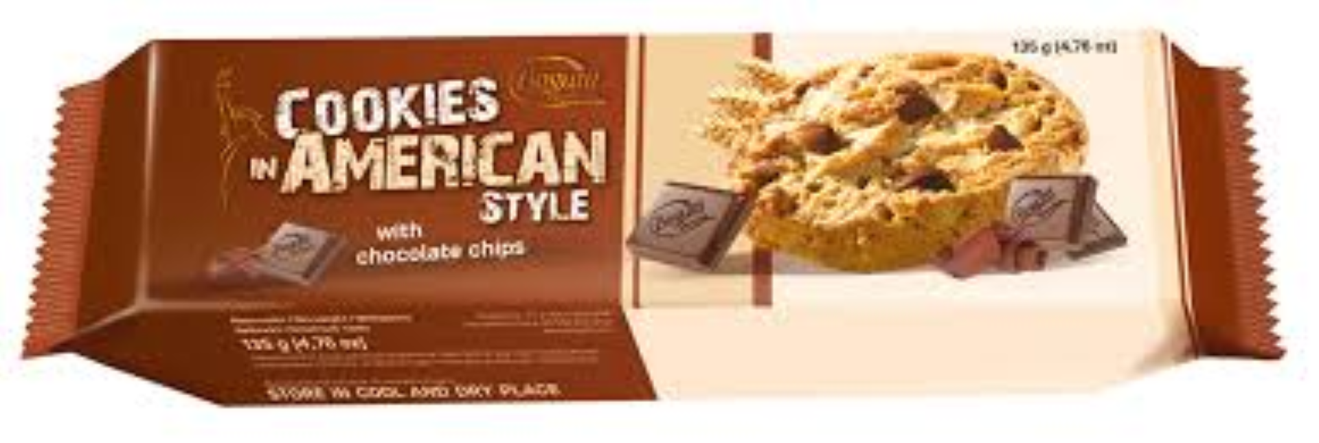 BOGUTTI AMERICAN COOKIES W CHOCO CHIPS 135G